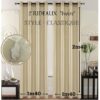 2 Rideaux contemporain IVOIRE 140/240 CLASSIQUE