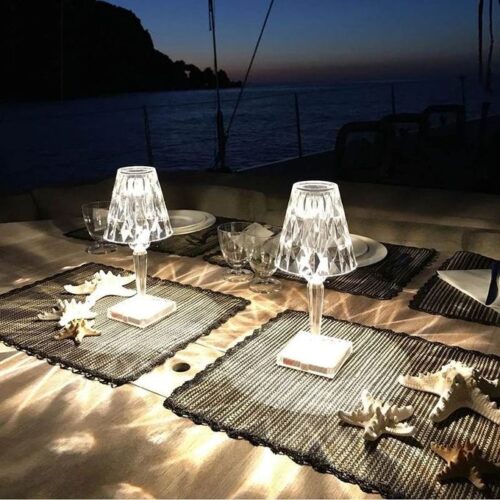2X Veilleuses Cristal Tactile
