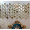 3 flûtes miroir doré en bois peinture métallisé