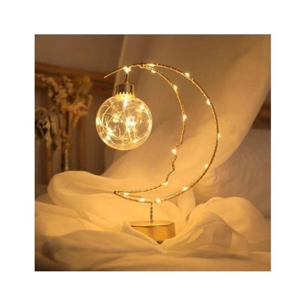 Abat-jour, Lampe de bureau en forme de lune, luminaire décoratif d'intérieur