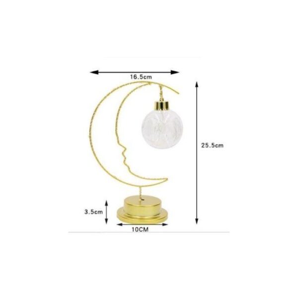 Abat-jour, Lampe de bureau en forme de lune, luminaire décoratif d'intérieur