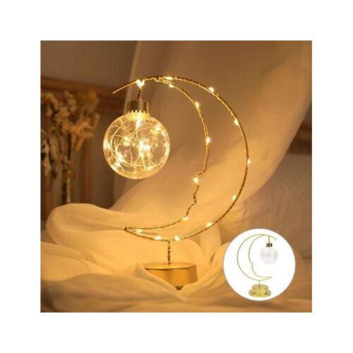 Abat-jour, Lampe de bureau en forme de lune, luminaire décoratif d'intérieur