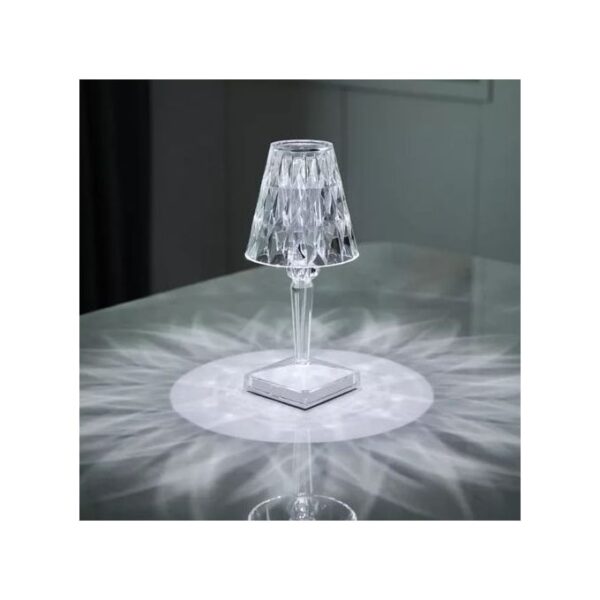 Abat-jour Lampe LED tactile en cristal, luminaire décoratif , cable USB