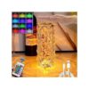 Abat jour, Veilleuse cristal tactile, projecteur réglable en diamant romantique