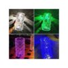 Abat jour, Veilleuse cristal tactile, projecteur réglable en diamant romantique