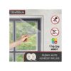 Drop Stop Moustiquaire Anti-Insecte Pour Fenêtre Facile à fixer et Découpable 130 x 150 cm