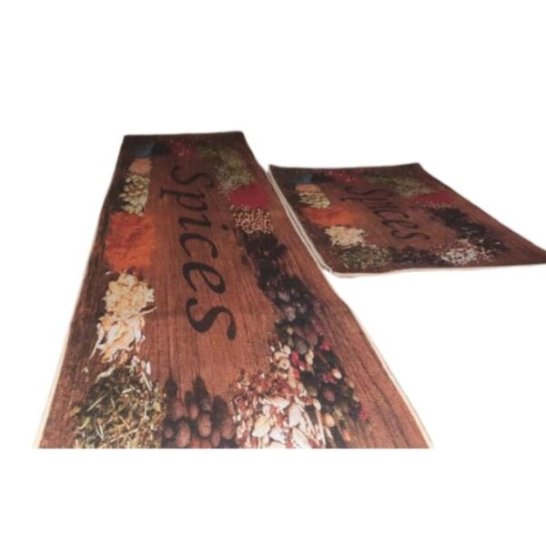 ensemble de 2 tapis de cuisine anti-tache, antidérapants Lavables Avec autocollant Tapis de cuisine Anti-pouss