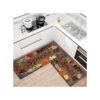 ensemble de 2 tapis de cuisine anti-tache, antidérapants Lavables Avec autocollant Tapis de cuisine Anti-pouss