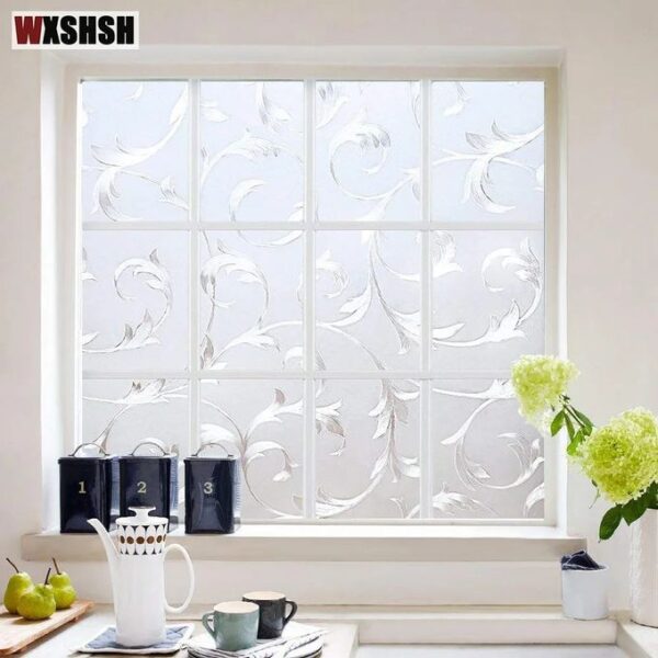 Film Adhésif- Décoratif pour Fenêtre 3D - Motif Losange sous le Soleil 2m*60cm