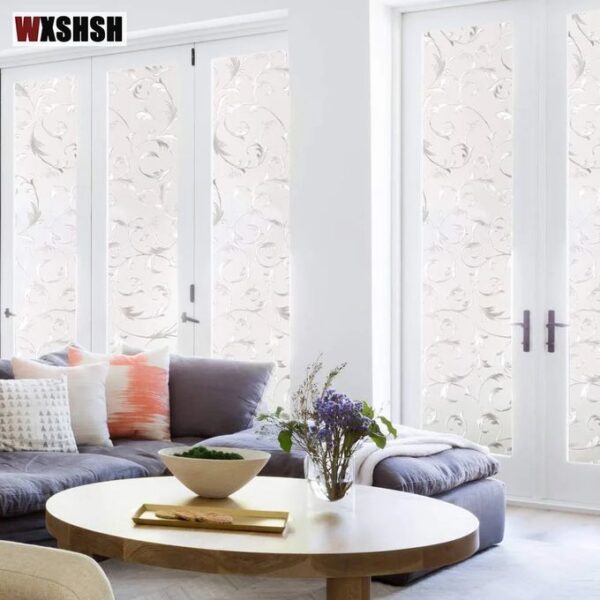 Film Adhésif- Décoratif pour Fenêtre 3D - Motif Losange sous le Soleil 2m*60cm