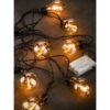 Guirlande lumineuse sans fil + 10 Ampoules LED – Ambiance blanc chaud – 4,8 m avec minuterie