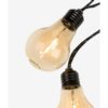 Guirlande lumineuse sans fil + 10 Ampoules LED – Ambiance blanc chaud – 4,8 m avec minuterie