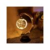 Lampe de bureau en forme de lune à Led, luminaire décoratif d'intérieur, en métal, idéal pour le Ramadan Kareem, Eid Mubarak, cadeaux musulmans Eid...