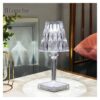 Lampe LED de décoration en cristal diamant, Rechargeable, Portable sans fil
