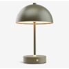 Lampe tactile à piles verte – 3 intensités luminaires & minuterie – Ø16xH25 cm