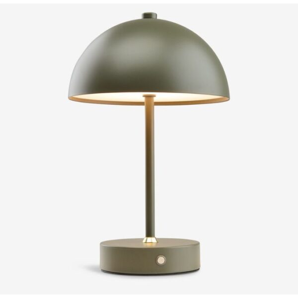 Lampe tactile à piles verte – 3 intensités luminaires & minuterie – Ø16xH25 cm