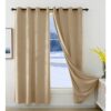 Lot de 2 Rideaux en Velours Thermique Occultant