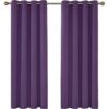 Lot de 2 Rideaux Occultant à Oeillets, Isolant Thermique Rideau mauve