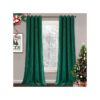 Lot de 2 rideaux verts avec œillets 1,40 * 2 mètres (2 pièces)