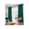 Lot de 2 rideaux verts avec œillets 1,40 * 2 mètres (2 pièces)