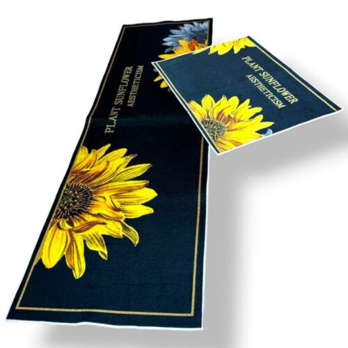 Lot de 2 tapis de cuisine antidérapants Lavables Avec autocollant Tapis de cuisine Anti-pouss