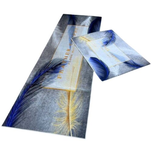 Lot de 2 tapis de cuisine antidérapants Lavables Avec autocollant Tapis de cuisine Anti-pouss