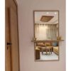 Miroir avec étagère, Miroir d’entrée,100 x50cm x 12