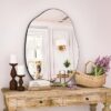 miroir chic cadre noir
