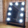 Miroir de maquillage Hollywood LED tactile, 3 Couleurs de lumière Rotation 360