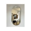 Miroir Mural Adhésif en Plastique Ovale – Design Moderne 90 x 40 cm