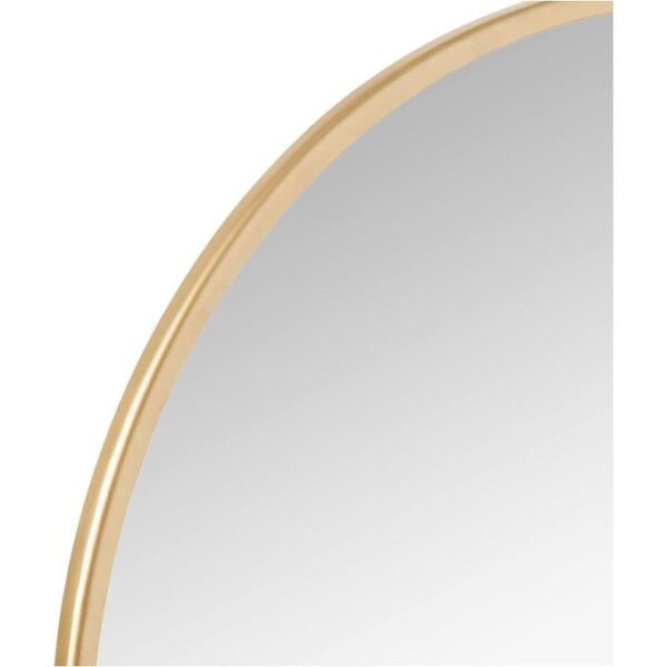 Miroir ovale JAUNE 56X44CM cadre bois