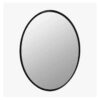 Miroir ovale Noir 56X44CM cadre bois