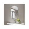 Miroir ovale pour salle de bain 90 x 40 cm,Miroir Mural sans Perforation,