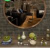 Miroir rond avec cadre en bois mdf, design moderne (5454 cm)