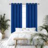 Rideaux occultants, 2 panneaux avec œillets, isolation thermique, décoration