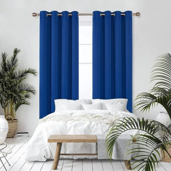 Rideaux occultants, 2 panneaux avec œillets, isolation thermique, décoration