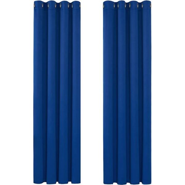 Rideaux occultants, 2 panneaux avec œillets, isolation thermique, décoration