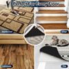 Sous Tapis Moquette Sous Couvert Sous-Couche Antidérapant Antiglisse Découplable Lavable 200x180 cm