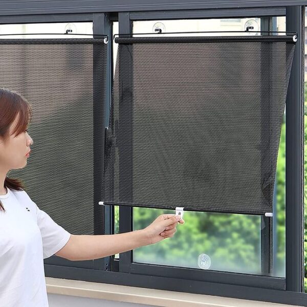 Store rétractable à ventouse pour la maison, le bureau, la voiture et la protection solaire