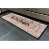 Tapis de cuisine lavable en machine ,antidérapant et Facile d'entretien,motif cœur (60x120 cm)
