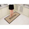 Tapis de cuisine lavable en machine ,antidérapant et Facile d'entretien,motif cœur (60x120 cm)