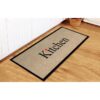 Tapis de cuisine lavable en machine ,antidérapant et Facile d'entretien,motif cœur (60x120 cm)