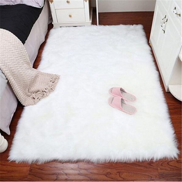 Tapis de sol fourrure, Décoration intérieure 100 X 75 cm