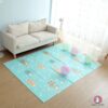 Tapis mousse thermique anti choc bébé
