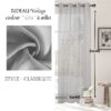 un Rideau voilage classique 140/240 Gris
