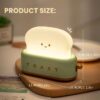 Veilleuse de chevet mignonne lampe de table décorative pour bureau rechargeable Type-C