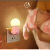 Veilleuse LED ours bicolore pour chambre d'enfants, lumière chaude
