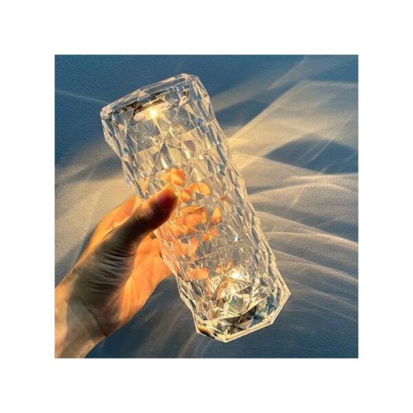 Veilleuse romantique en cristal avec éclairage tactile