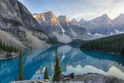 Canada, Banff National Park, Valley of the Ten Peaks, Moraine Lake - Photographic Print, 12x8