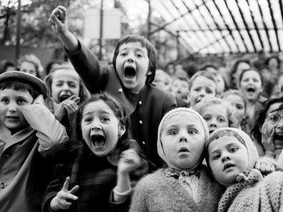 Children at a Puppet Theatre, Paris, 1963 - Photographic Print, 16x12 Children at a Puppet Theatre, Paris, 1963 - Photographic Print, 16x12